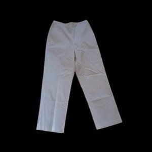 White Pants w Elasticized Waist Size 8 P (Petite)